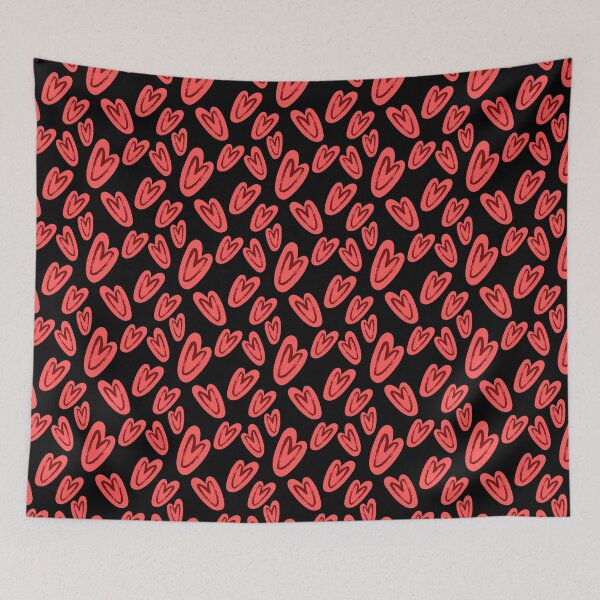 Item preview, Valentine's Day Hearts trendy cute pattern designed and sold by cutecrazytshirt.