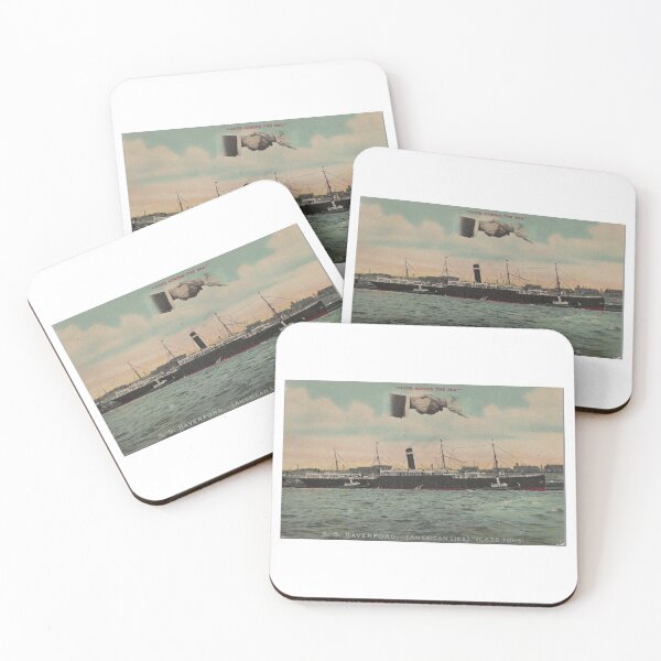 Item preview, Postcard Ship SS Haverford designed and sold by KiwiHola.