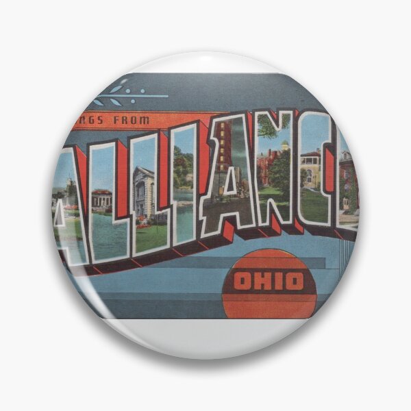 Item preview, Postcard Greetings from Alliance Ohio  designed and sold by KiwiHola.