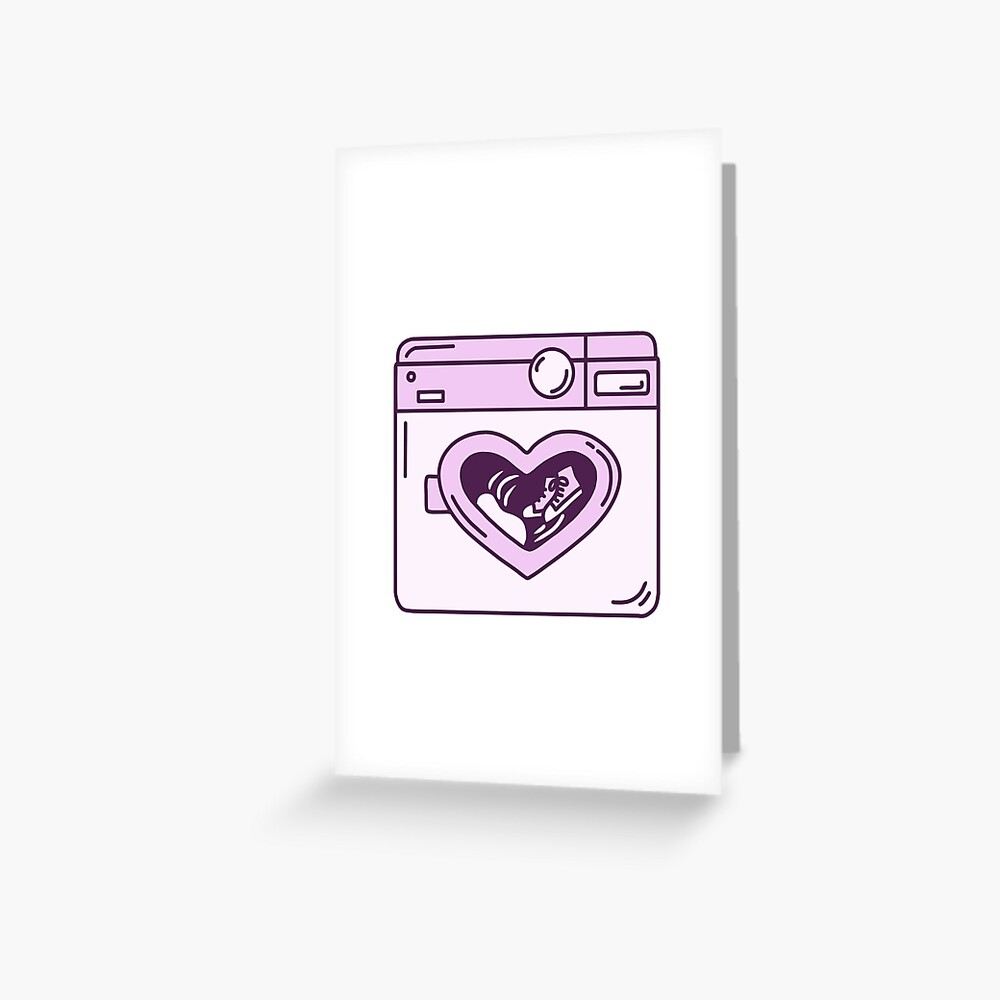 "WASHING MACHINE HEART mitski be the cowboy song lyric" Greeting Card