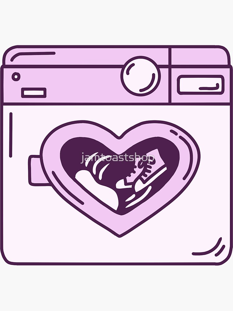 "WASHING MACHINE HEART mitski be the cowboy song lyric" Sticker for