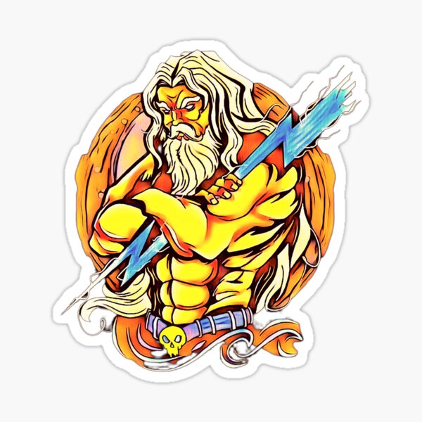 10/30/50pcs Greek Mythology Khaos Stickers Zeus Graffiti Sticker