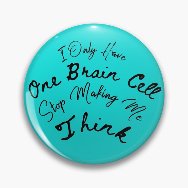 Item preview, One Brain Cell blue designed and sold by Cora Gregory.