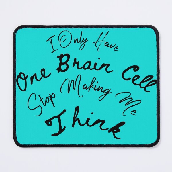 Item preview, One Brain Cell blue designed and sold by Cora Gregory.