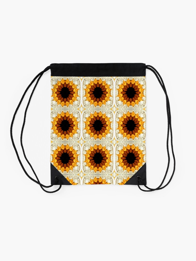 Sunflower Crochet Granny Square Pattern 