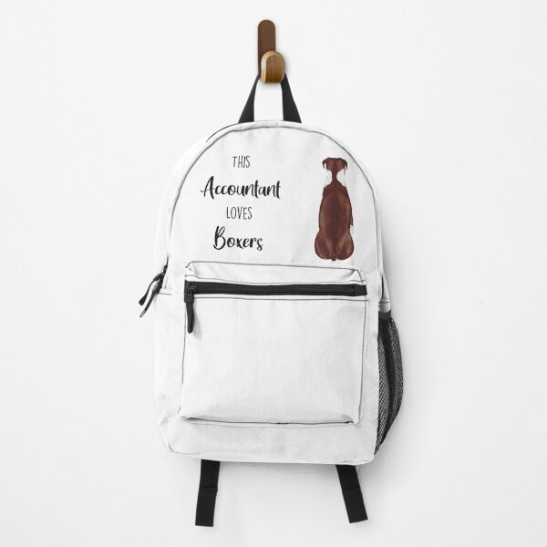 Item preview, This Accountant Loves Boxers | Dark Brown/ White designed and sold by Little Fuzz Shop.