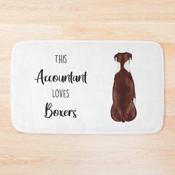 Item preview, This Accountant Loves Boxers | Dark Brown/ White designed and sold by Little Fuzz Shop.