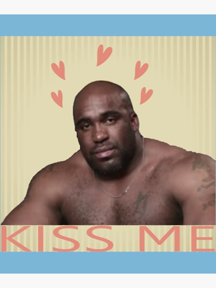 "Kiss Me! barry wood bobblehead funny memes " Photographic Print for