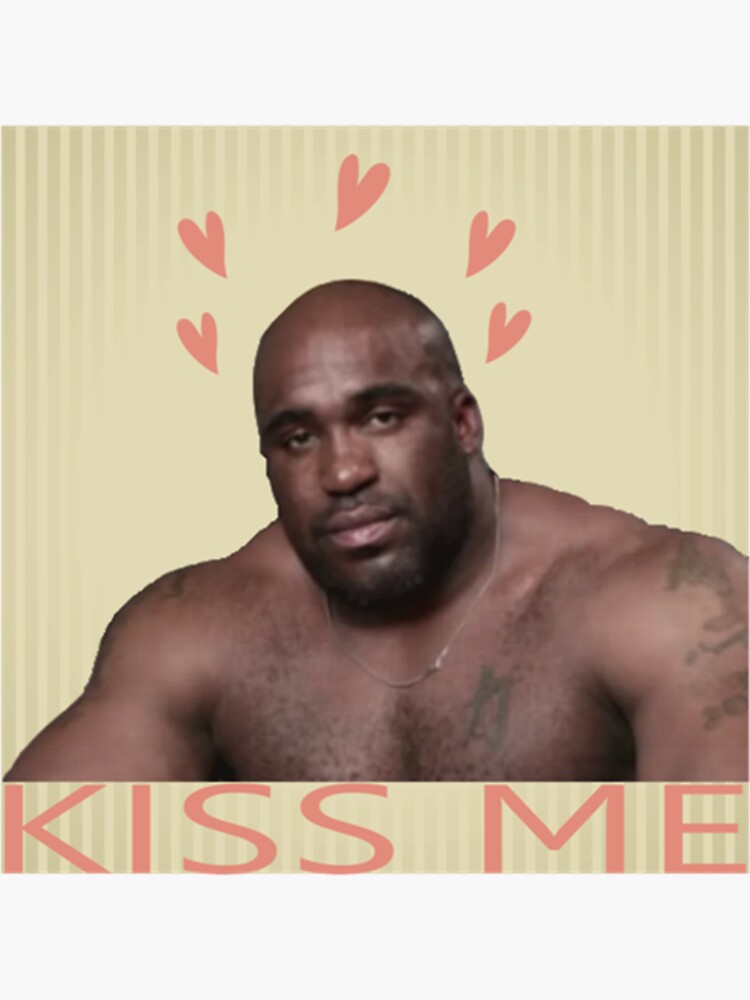 "Kiss Me! barry wood bobblehead funny memes " Sticker for Sale by