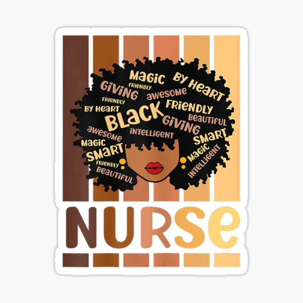 Black Nurse Stickers – The Trini Gee