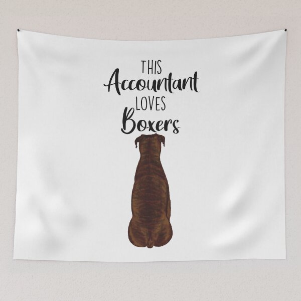 Item preview, This Accountant Loves Boxers | Red Brindle  designed and sold by Little Fuzz Shop.