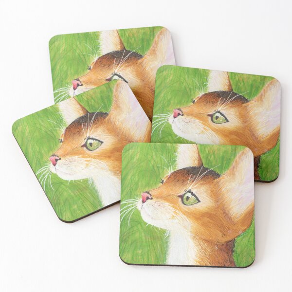 Item preview, Abyssinian Cat Portrait designed and sold by playfulpuffin.