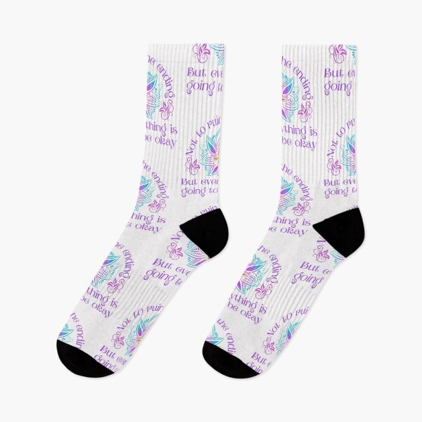 Item preview, Not to ruin the ending, but everything is going to be okay, Inspirational quote about life designed and sold by Auntieck.