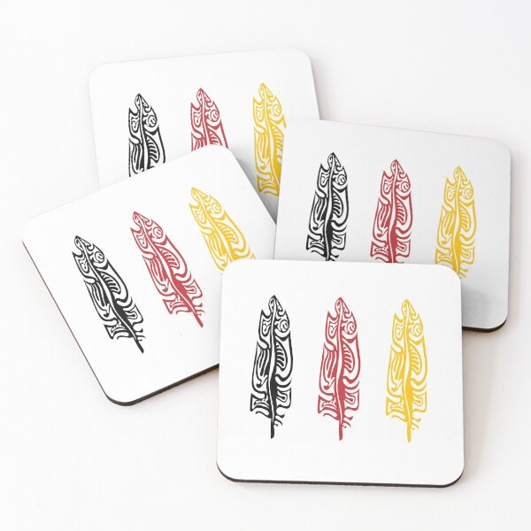 Item preview, Three Feathers Medicine Wheel Colours Indigenous WAWEZHI CANADA designed and sold by WAWEZHI.