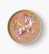 Frohes Einhorn Uhr