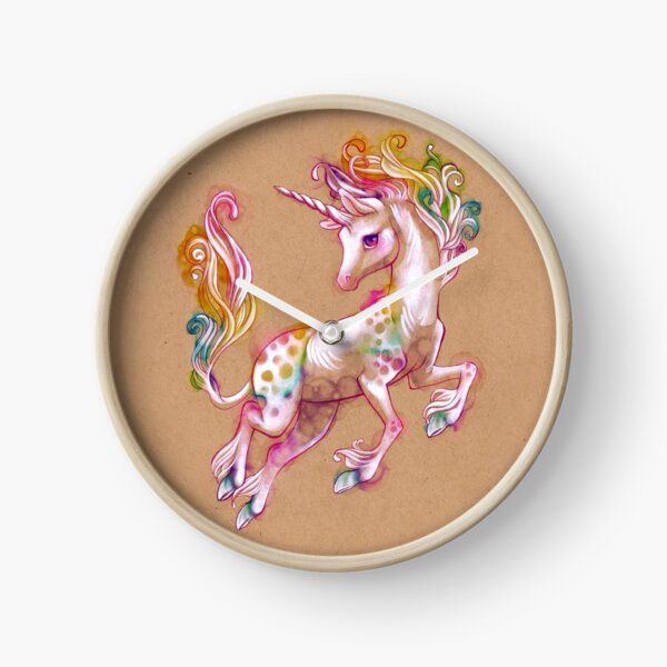 Joyful Unicorn Clock