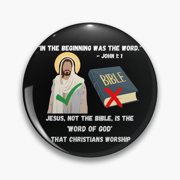 Item preview, Worship Jesus, not the Bible  designed and sold by CheekyGrace.