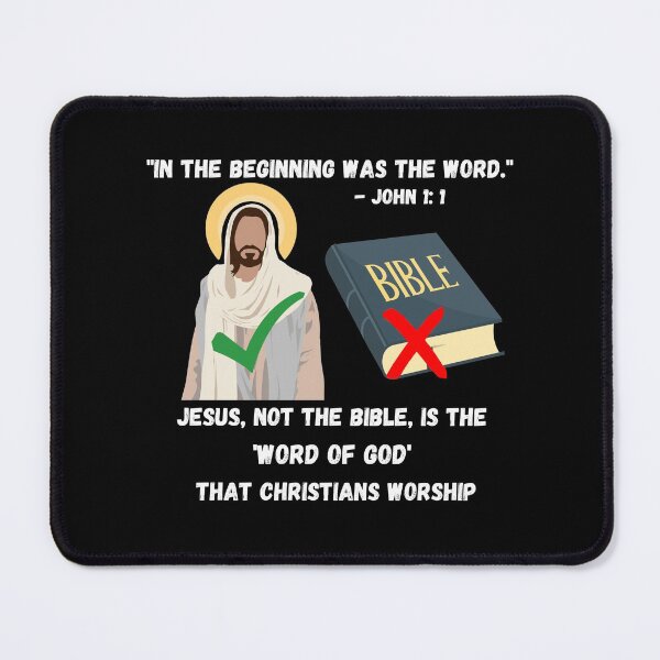 Item preview, Worship Jesus, not the Bible  designed and sold by CheekyGrace.