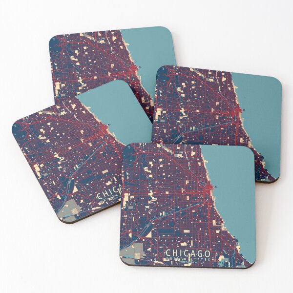 Item preview, Chicago City Map of Illinois, USA - Hope designed and sold by deMAP.
