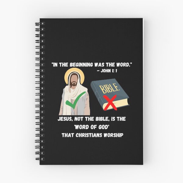 Item preview, Worship Jesus, not the Bible  designed and sold by CheekyGrace.