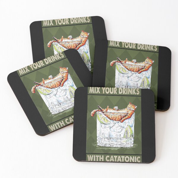 Item preview, Cat lover Mix Your Drinks With Catatonic  designed and sold by SimonsonNuala.