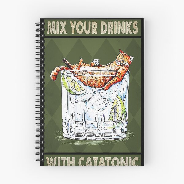 Item preview, Cat lover Mix Your Drinks With Catatonic  designed and sold by SimonsonNuala.