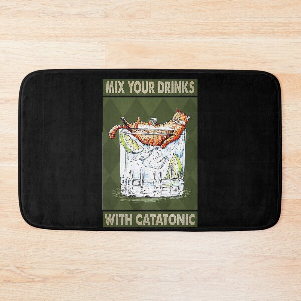 Item preview, Cat lover Mix Your Drinks With Catatonic  designed and sold by SimonsonNuala.