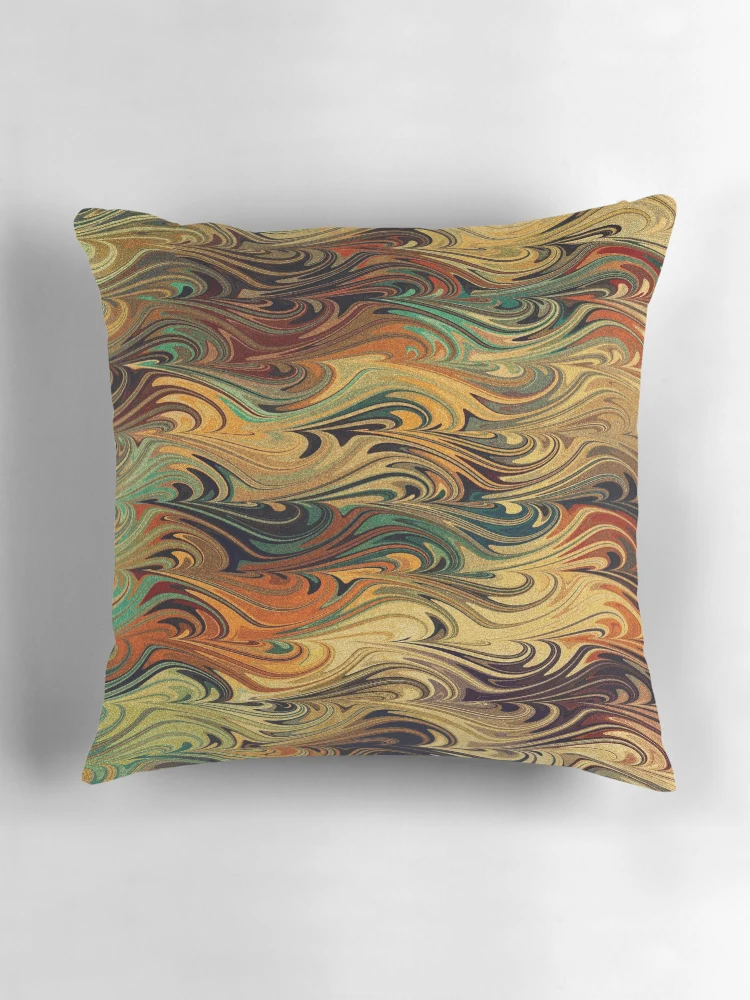 Thumbnail 3 of 4, Pillow, Wave Of Colors designed and sold by Mandala Of Life.