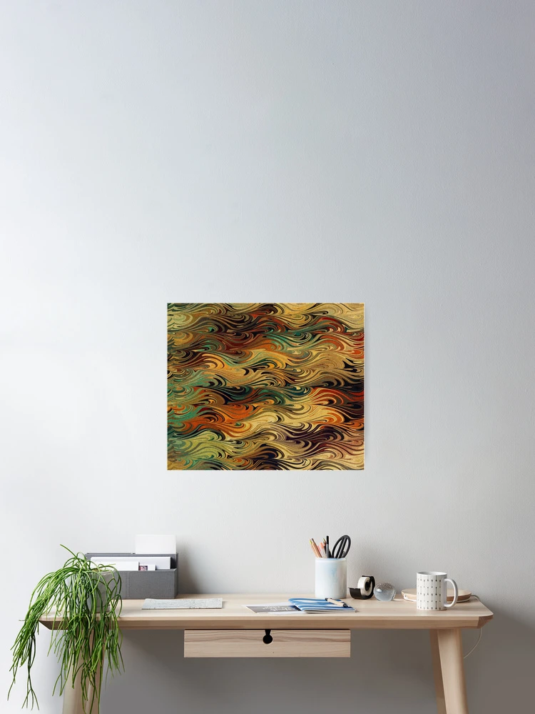Thumbnail 2 of 3, Poster, Wave Of Colors designed and sold by Mandala Of Life.