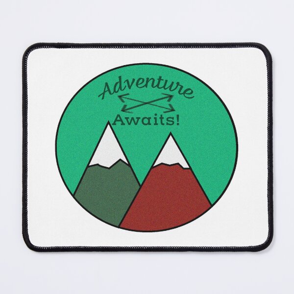 Item preview, Awesome Adventure Awaits Mountain Peaks Design designed and sold by Hedgie Designs.