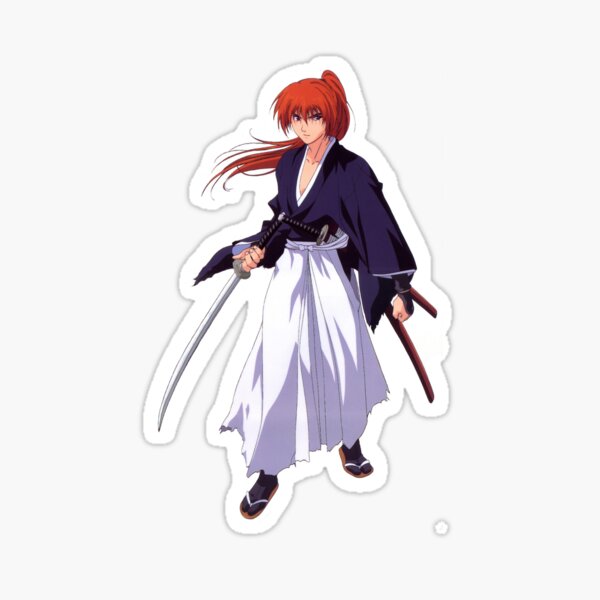 Himura kenshin - Kenshin manga Sticker by ArtSellerWorker