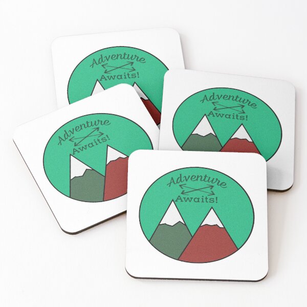 Item preview, Awesome Adventure Awaits Mountain Peaks Design designed and sold by Hedgie Designs.