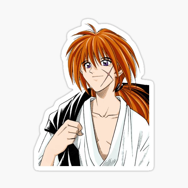 Himura kenshin - Kenshin manga Sticker by ArtSellerWorker