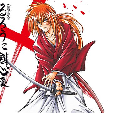 Himura kenshin - Kenshin manga Sticker by ArtSellerWorker