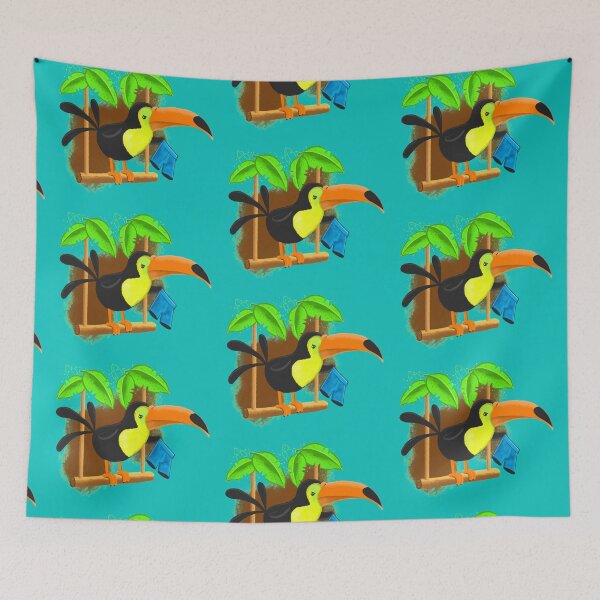 Item preview, Toucan trouser theft designed and sold by jasmineberry.