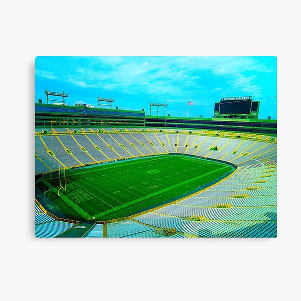 Lambeau Field, Green Bay Wisconsin, Old Stadiums, Football Stadiums, bleachers Canvas Print