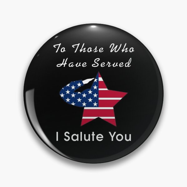 Item preview, To Those Who Have Served I Salute You - Saluting Star American Flag designed and sold by allmarkmade.
