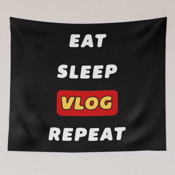 Item preview, Vlogger T-ShirtEAT SLEEP VLOG REPEAT - VLOGGER designed and sold by EbanAdien.