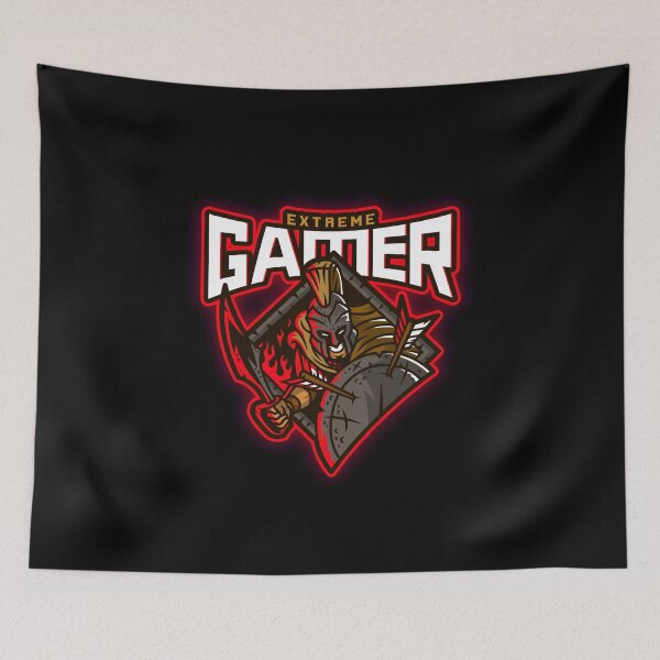 Item preview, Extreme Gamer with Spartan Warrior Ready for Battle designed and sold by PRIVARSHU.