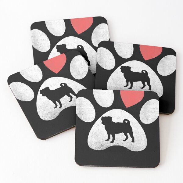 Item preview, Heart Love Dog Paw Pug Silhouette Valentine T-Shirt.png designed and sold by CliftonSanders.