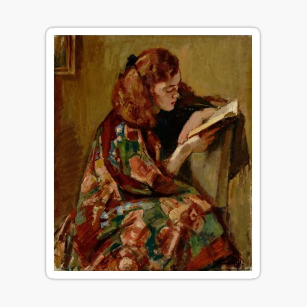 Item preview, Girl reading designed and sold by MoreArt15.