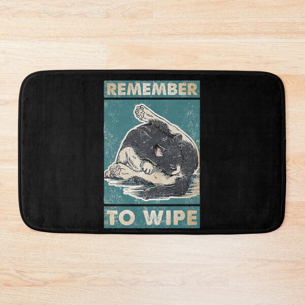 Item preview, Cat lover Remember to Wipe  designed and sold by SimonsonNuala.