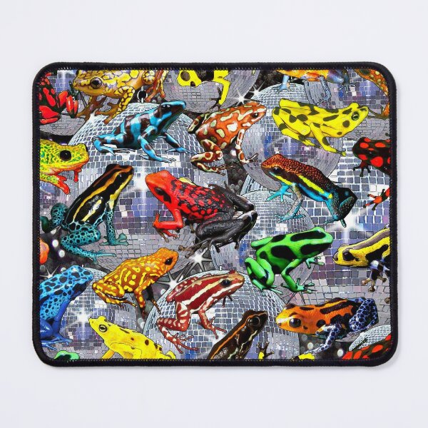 RAINBOW FROGS AND DISCO BALLS Mouse Pad