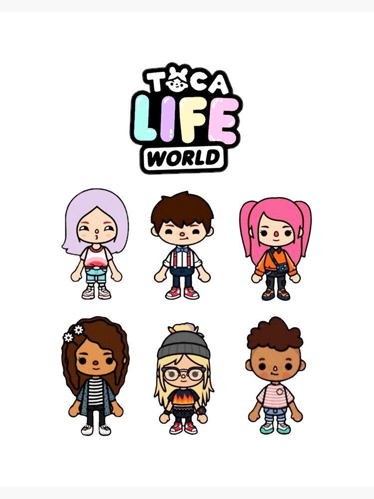 toca boca - toca boca 2021 - toca life world | Art Board Print