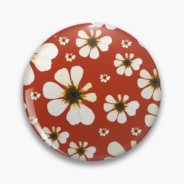 Item preview, White Flowers on Red Background designed and sold by coolestcool.