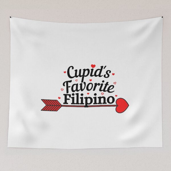 Item preview, Cupids Favorite Filipino (Black Text) - Filipino Valentines - Valentines Day Philippines designed and sold by CaitU.