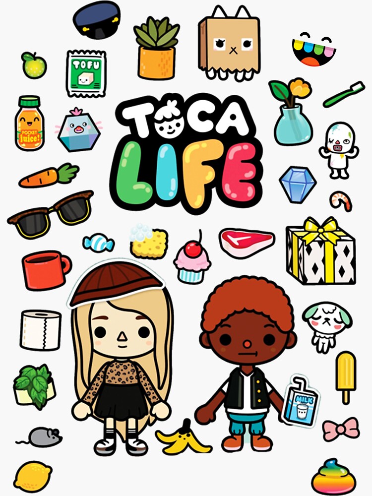 Toca Life World Stickers, Transfer Stickers