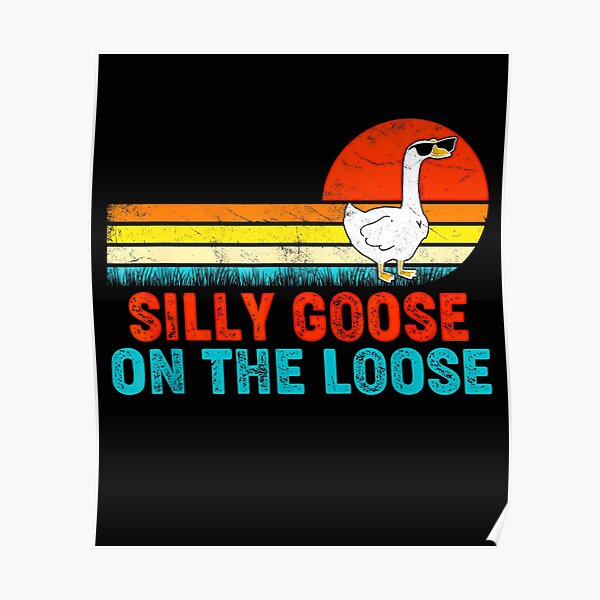 Toddler Silly Goose on the Loose Tee Kids Black T Shirt