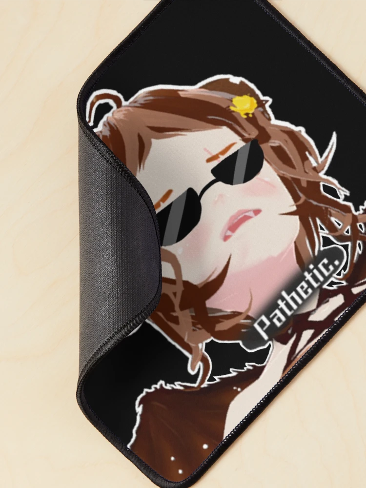 Thumbnail 2 of 5, Mouse Pad, Exploding Toast "Pathetic" stare designed and sold by ExplodingToast.