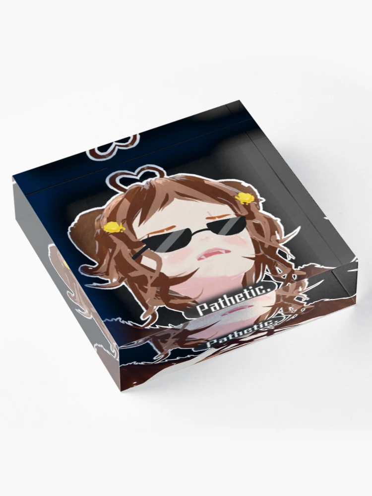 Thumbnail 4 of 5, Acrylic Block, Exploding Toast "Pathetic" stare designed and sold by ExplodingToast.